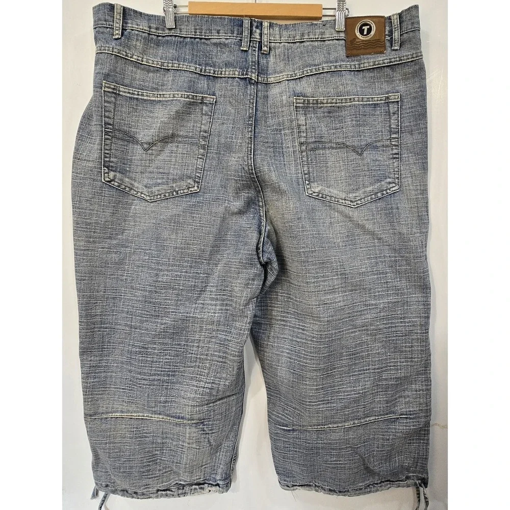 Tuff Designs Womens Capri Jeans‎ Sz 46 Drawstring Cuff - Picture 2 of 9
